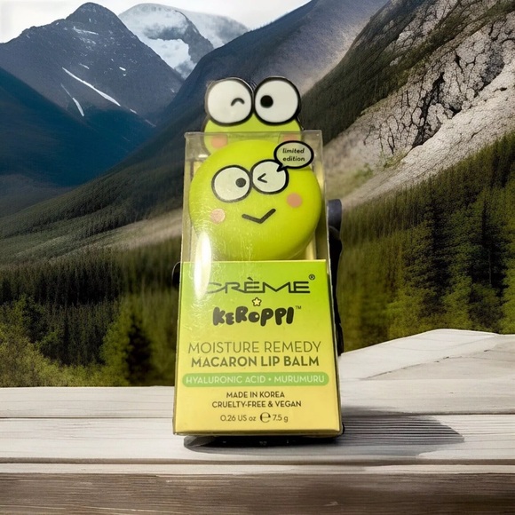 CRÉME Keroppi Moisture Remedy Macaron Lip 👄 Balm Hyaluronic Acid + Murumuru, New - Picture 2 of 6